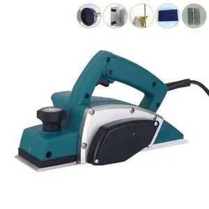 High Power Electric & Hand Crank Wood Planer High Speed Heavy Duty Handheld Electric Planer Portable Hand Woodworking
