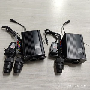 18W RGBW LED Fiber Optic Light for Side & End Glow Fiber Optic Twinkle Star Ceiling Kits Flash Effect and Shooting Star Effect