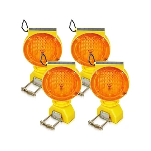 Factory Direct IP68 Rated Plastic Solar LED Flashing Warning Light For Road Construction Barricades