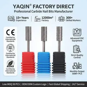 11pcs Tungsten Steel Carbide Diamond Ceramic 5 In 1 Drill Bit Nails Cuticle Clean Electric Drill Tool 3/32 And File Nail Bit Kit