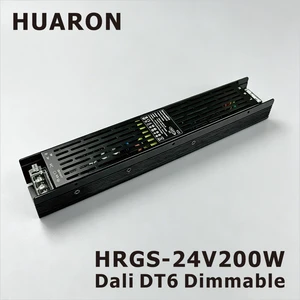 OEM HRGS DALI DT6 LED Lighting 200W 24V DC IP20 Low Ripple Video Anti Ghost Light EPC Downlight Driver
