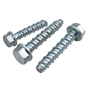 M8 M10 M12 Steel Zinc Plated Hex Head Cement Concrete Screw Anchors Metric Measurement System for Concrete Masonry Block Brick