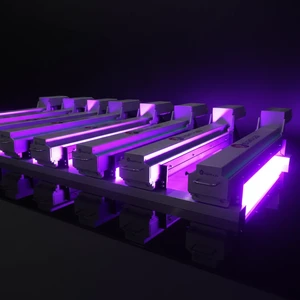 Height-LED 395nm UV LED Curing Lamp with Water Cooling Digital Dimming & PLC+HMI Control for Industrial Use Label Printing