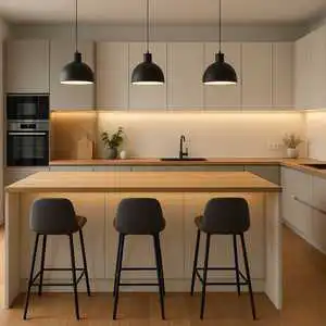 CBMmart American Custom White Grey Blue Shaker Kitchen Bathroom Cabinets Maker With Designer