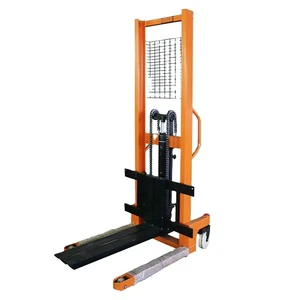 1 Ton 1.6m Hand Lift Truck Hydraulic Lift Truck Stacker Lift Forklift