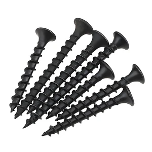 #6 Gray Box 8# Black Phosphate Drywall Screws M4.2*30mm Bugle Head for Wood Gypsum Board Nails 1 1/4