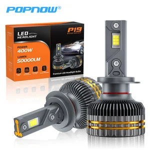 Popnow 400W Car Light Auto Headlamp H4 H7 H11 LED Headlights CSP4775 Light Bulb for Car Accessories