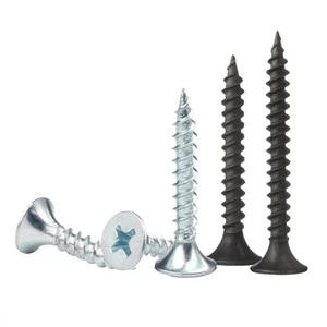 Customized Galvanized Metric 3.5x25mm Drywall Screws Zinc Plated Black Oxide Self Tapping Board Screw for Gypsum Fixing