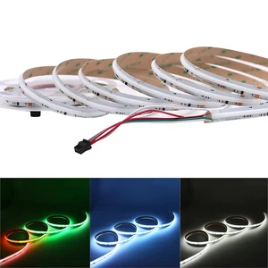 High Density Addressable 12V 768Led/M RGBWIC WS2814 10mm Cob Led Strip Light RGB Flowing Water Dimmable Dot-free Tira Led Cob