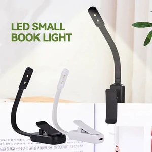 LED Reading Light Book Lights With Reading Lamp Portable and Rechargeable Reading Lights With Clamps for Camping Travel Studying