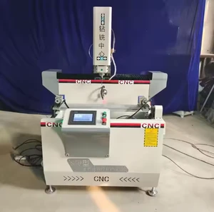 YBKE Aluminum Profile Drilling and Milling Center with Bearing and Motor for Doors Easy to Operate 380V 2x3KW