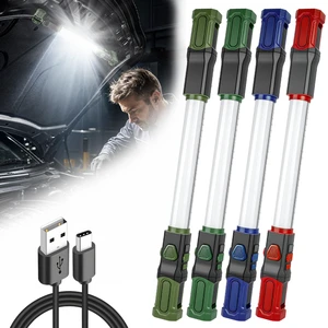 360° Rotated Long Car 6000mah Emergency Inspection Light Handheld Magnetic LED Lamp Auto Repair Light With Hook Work Lamp