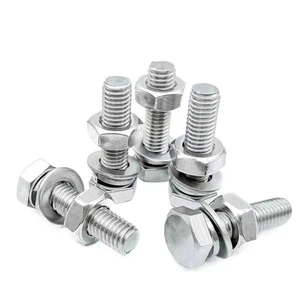 Ninggu Manufacture M3 M6 M8 M10 Stainless Steel 316 Hex Bolt Nut And Washers