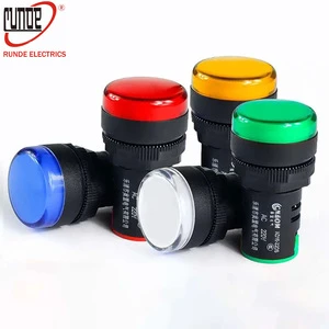Power Indicator AD16-22DS 12V/24V/220V/ 380V Panel Mounted LED Power Indicator Pilot Light
