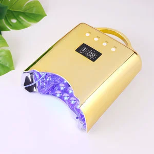2024 Christmas Gift Misbeauty New Design Pro Cure Gradient Color Rechargeable Cordless Large Dual 78w LED UV Nail Lamp Portable