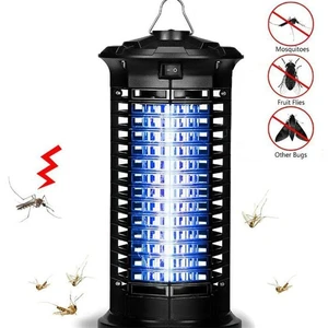 Triple Pack LED Purple Bug Zapper Waterproof UV Light Electric Mosquito Killer Lamp Indoor Outdoor Fly Trap for Garden Patio Cam