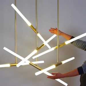 Modern Gold LED Pendant Light with Iron Frame and Glass Shade Warm White Dimmable Easy Installation for Living Room