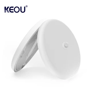 Smart Motion Sensor Surface Mounted Ceiling 3D Round Led Panel Light 9w Led Lamp