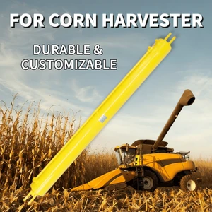 Customized Double Acting Hydraulic Cylinder 50mm Bore Replacement Parts for Corn Picker Maize Harvest Equipment