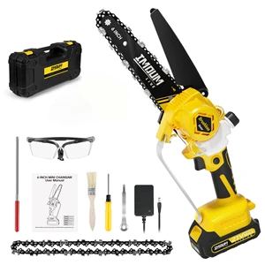 IMOUMLIVE DLJ06 OEM DIY Battery Powered 6-Inch Lithium-Ion Brushless Motor 600W Industrial Grade Miter Chain Saw ABS Material 1