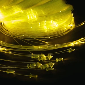 Color Changing Fiber Optic LED Light 0.75mm Bare Fiber Strands End Glow PMMA Fiber Optic Rolls for Starry Ceilings