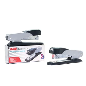 C-14 Cheap Price Desktop Standard Office Front Loading Stapler 45 Sheet Capacity Half Strip Metal Stapler