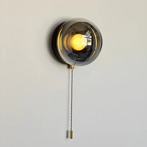 Wall Lamp for Living Room, Bedroom, Study, Background Wall Decoration, Designer Wall Lamp, Round with Zipper Switch