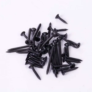 Reliable Black Steel Self Tapping Screws Carbon Steel Fasteners for Furniture Wood and Drywall Projects