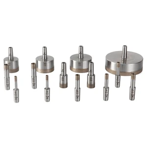 Jinlong Bronze Grade B Sintered Drill Bit for Glass Best Value High Performance Tapered Straight Shank