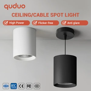 High Brightness Commercial Lighting Mall Hotel Home Aluminum 12W 20W 30W 40W Hanging Ceiling Surface Mounted LED Spot Light