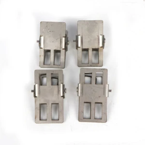 Industrial Heat Resistant 600C Stainless Steel Polished Spring Clamp Set 65N Load Capacity Inch Vacuum Glass Thermal Process