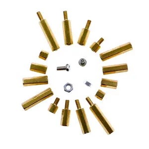 15 Types 300 M3 Hexagonal Copper Pillar Single Head Double 3mm Nut Screw Universal Board Support Column Kit Brand New 365 Days