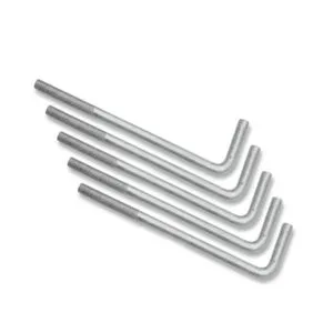 High Quality OEM Zinc-Plated L-Shaped Wedge Anchor Bolt 12mm X 300mm Metric Thread | Steel Foundation Grade 4.8 Construction for