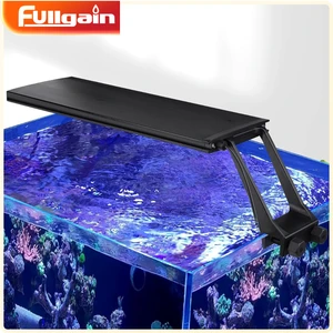 Fullgain FG147 22W 24/7 AUTO ON/OFF Sunrise Daylight Moonlight DIY Mode Aquarium Saltwater Clip on Lamp Marine Reef Coral Light