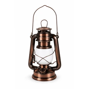 JD-L244 Rechargeable LED Kerosene Lantern Hurricane Camping Lamp Stepless Dimming Dual Light Modes for Outdoor Tent Decor