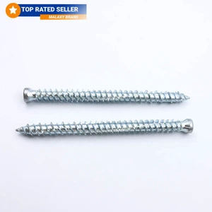 MALAXY 1/4 3/16 Inch Flat Blue Concrete Anchor Screws Blue Tapcon Concrete Screw