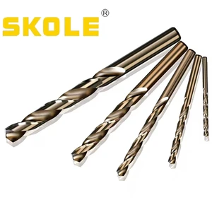ZHONGPIN Professional M35 HSS Twist Drill Bit Set Cobalt Carbide Cylinder Shank Drill Bits for Stainless Steel High Alloy Steel