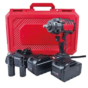 Car Tire Repair Brushless Motor Cordless Power High Torque Electric Impact Wrench with 1 3Ah-Battery & Charger