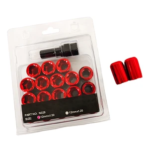 20+1 Lug Nut with Key Self-locking Lug Nut M12x1.5 Various Color