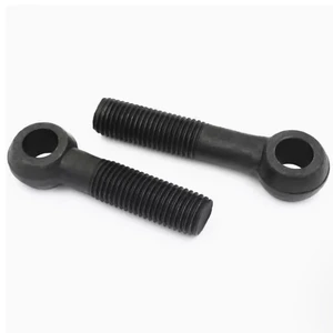 Grade 4.8 8.8 12.9High Strength Ring Bolts Carbon Steel Black Oxide Eye Bolts with Nuts DIN444