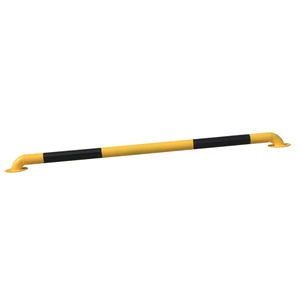 2m U-Shape Yellow & Black Steel High Visible Car Parking Wheel Stopper 2mm Thickness for Parking Safety