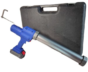 21V Battery Industrial Grade 300ml/600ml Electric Caulk Gun with 2pcs Lithium Batteries Cartridge and Sausage Sealant for Cars