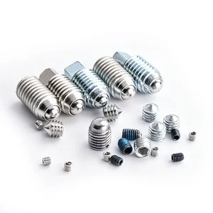 1/4-20 Metric Stainless Steel Hex Socket Set Screw Zinc Alloy Spring Plungers DIN Standard