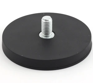 NdFeB N35-52 Neodymium Magnet Glue-Coated Rubber Suction Cup Base Inner Outer Thread Holder Door Magnet Ball Permanent Cut