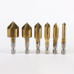 6pcs Wood Countersink Drill Bit Set 1/4