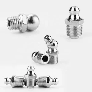 Metric Fittings for Lubrication Hydraulic Fittings Grease Gun Nipple and Large Favorably Stainless Steel Grease Nozzle