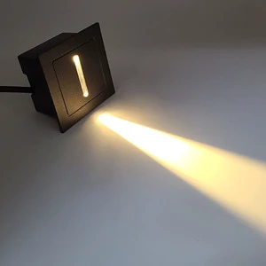 Outdoor Waterproof IP65 3W Garden Courtyard Wall Recessed Wall Lamp