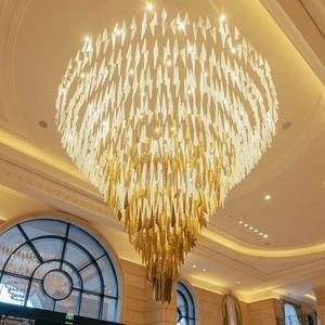 Hotel Shopping Center Custom Chandelier Interior Lighting Design Project Lighting Manufacturer