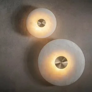 Wall Lamp for Bedroom Bed Corridor Designer Background Wall Decorative LED Lamps Nordic Modern Simple Yellow Cave Stone