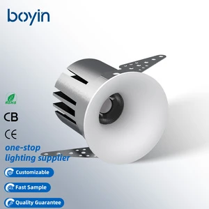 2026 Hot Style 9w 65mm IP20 Dt6 Dali Led Spot Ceiling Downlights Downlighters Round Ceiling Bathroom 9w Cct Low Profile Recessed